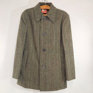 Vintage Cockatoo Brand Herringbone Mens Coat NWT Size Medium